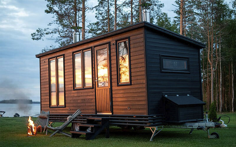 Tiny house with a sauna